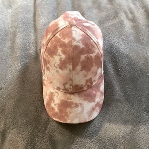 This cute platted pink hat